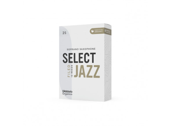 Daddario Organic Select Jazz Filed Soprano Saxophone Reeds, Strength 3 Hard, 10-pack Daddario Organic Select Jazz Filed Soprano Saxophone Reeds, Strength 3 Hard, 10-pack